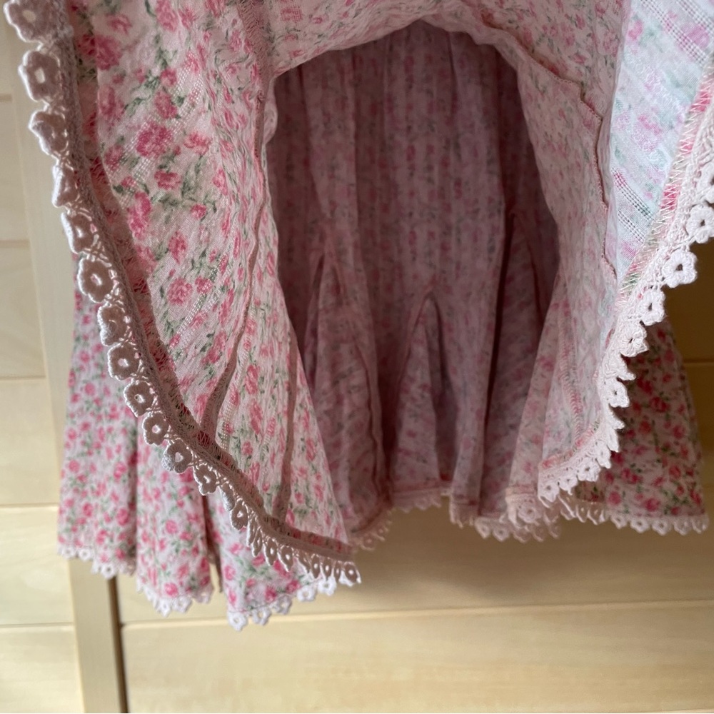 Show Me Your Mumu sweet pink floral skirt - Picture 5 of 6